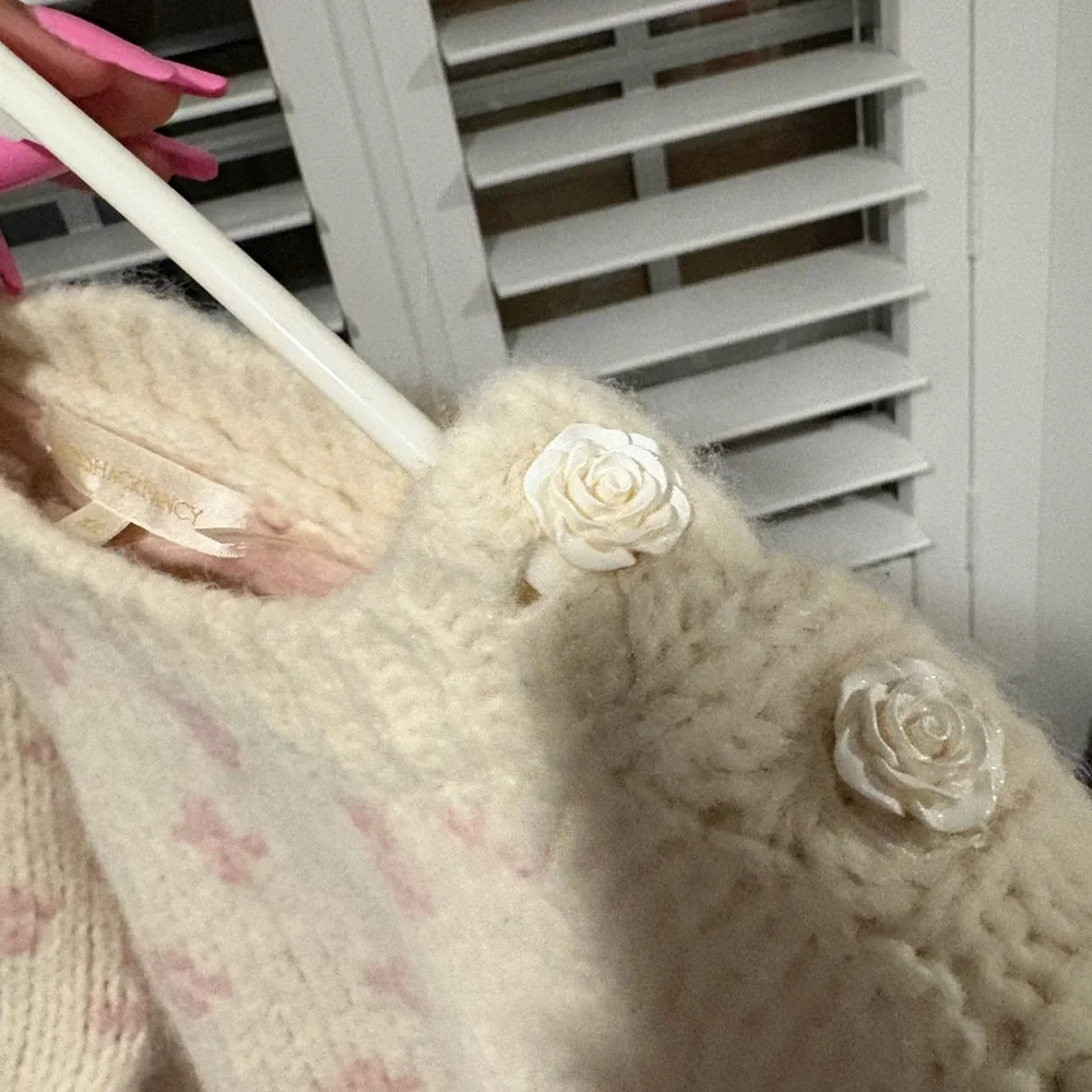 LoveShackFancy Knit Crew Neck Sweater - Picture 4 of 4